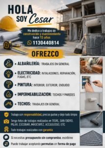Abaliñeria, pintura, techos,etc