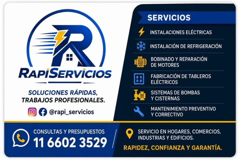 RAPI SERVICIOS - Soluciones rápidas, trabajos profesionales