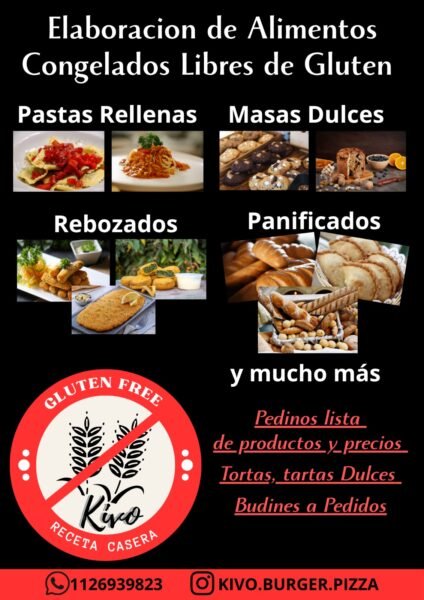 Kivo - Burger - Pizza (Congelados libres de Gluten)
