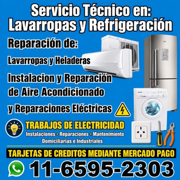 Servicio Técnico: Lavarropas y Refrigeracion