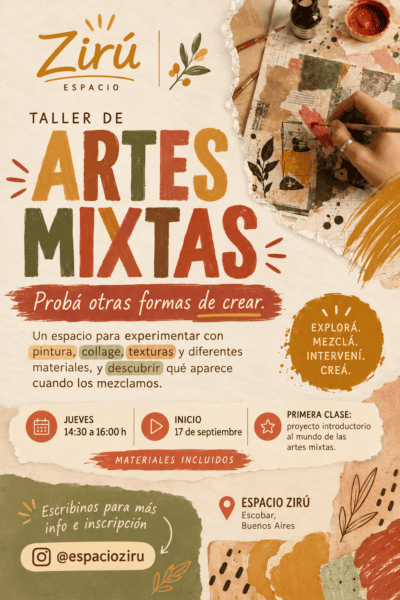 Espacio Zirú - espacio de talleres y eventos 🌿
