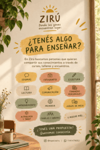 Espacio Zirú - espacio de talleres y eventos 🌿